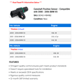 thumbnail image 2 of Camshaft Position Sensor - Compatible with 2000 - 2006 BMW X5 2001 2002 2003 2004 2005, 2 of 2