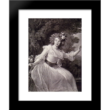 Portrait of French actress Louise Rosalie Dugazon 20x24 Framed Art Print by Louise Elisabeth Vigee Le