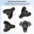 thumbnail image 4 of LOVEVER Tripod Cane Tip  Non-Slip 3 Prong Rubber Cane Tip Self Standing Replacement Rubber Foot for 3/4 Inch Diameter Standard Walking Cane Standing Stick Accessory (Black  S), 4 of 7