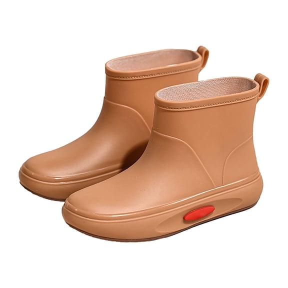 AUDeals Men Women Waterproof Rain Boots Short Ankle Rubber Shoes Non Slip Outdoor Garden Farming Fishing Boots