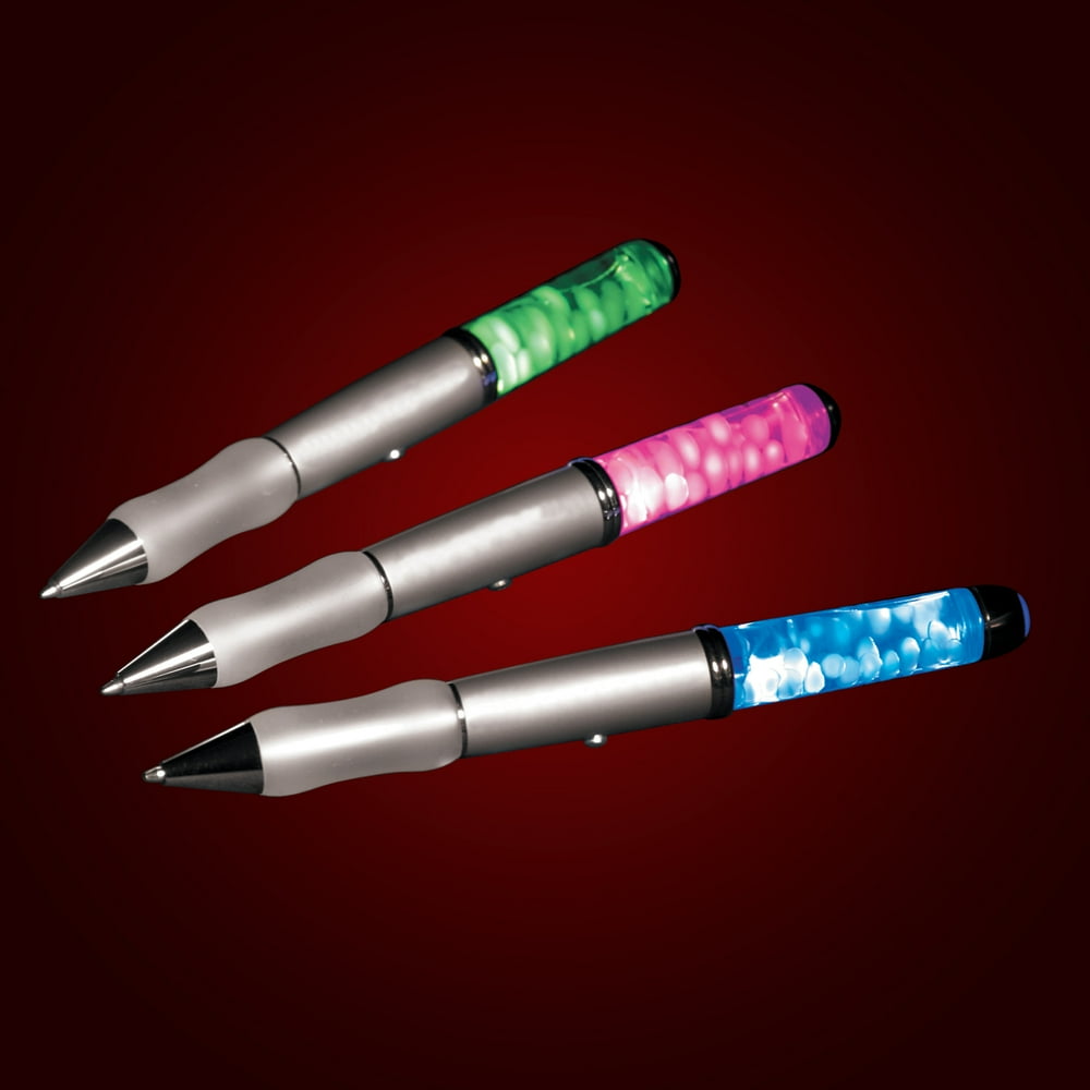FlashingBlinkyLights Floating Pebbles Light Up Pens with Color Changing