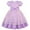 Purple, variant on Odeerbi Kids Girls Floral Evening Dress Bow Tulle Ruffle Gowns Childrens Printed Formal Dresses Party Birthday Princess Dress Kids Clothes Purple
