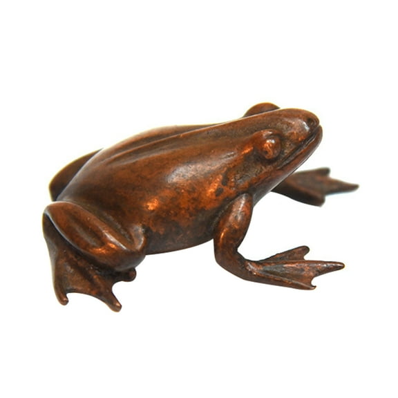 Troglfold 1Pc Retro Copper Tea Pet Tea Table Adornment Chic Home Decoration Brown