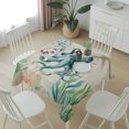 thumbnail image 3 of Octopus Coastal Table Cloth Waterproof Tablecloths, Vintage Nautical Ocean Starfish Compass Tablecloth Dining Table Cover for Kitchen Party Tabletop Outdoor, Square Tablecloth 54x54 Inch, 3 of 6