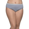 thumbnail image 2 of Fit for Me by Fruit of the Loom Women's Plus Size Cotton Hi-Cut Brief Underwear, 6+2 Bonus Pack, 2 of 5