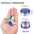 thumbnail image 2 of Uxcell Tapas de Flip Off de 13 mm 200PCS Sellos Sin Bisel Tapas de Flip Off para Frascos de Vidrio Botellas Liofilizadas, Púrpura/Plata Mate, 2 of 6