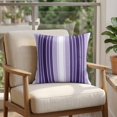 thumbnail image 4 of 26x26 Pillow Covers Set of 2, Purple Ombre Stripe Square Throw Pillow Covers for Couch/Sofa/Living Room, Farmhouse Simple Striped Decorative Soft Pillowcases for Couch Throw Pillows, 4 of 9