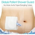 thumbnail image 2 of Mistayd 25 Pcs Waterproof Dialysis Catheter Shower Cover + Non-Stick Center Pad, Peritoneal Dialysis Port Shields Protector Dressing for Picc Line Feeding Tube Chest Chemo Wound Bandages 8"x8", 2 of 5