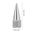 thumbnail image 2 of DEEPCRAFF 5Pcs Plated Silver Steel Grease Nozzle Replacement Tips Durable Coupler Kit for Machine Lubrication, 2 of 5