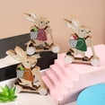 thumbnail image 6 of RZDLIZJ Easter-Decorations Bunny-Decor Spring-Figurines Table-Centerpiece - 1PC Spring Decorations Resin Rabbits with Carrot and Flower Tabletop Ornaments for Home Farmhouse 5.31H x3.74 W inch,Orange, 6 of 7