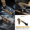 thumbnail image 6 of Garronmavis Highland Cow Dried Leaf Car Seat Covers Set Lightweight Auto Interior Protector with Auto Headrest Cover+Handbrake Gear+Shift Knob Cover+Auto Cup Coaster+Wristlet Keychain, 6 of 7