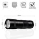 thumbnail image 2 of Linterna LED UV de 395 nm con luz negra LED, incluye 3 pilas AAA para detectar manchas en ropa, alfombras y orina de mascotas., 2 of 5