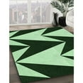 thumbnail image 2 of Ahgly Company Indoor Rectangle Patterned Light Green Area Rugs, 7' x 9', 2 of 6