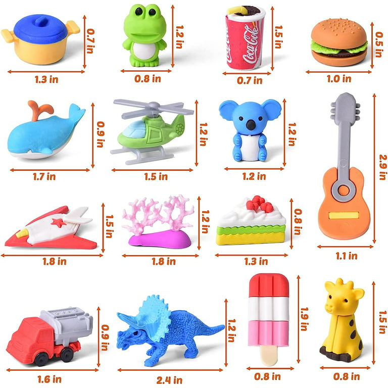 Cute 3D Erasers Set 35-Count, Five Below