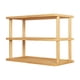 thumbnail image 2 of Estantería de madera de 3 niveles, moderna estantería abierta de bambú, zapatero, expositor multifuncional para sala de estar, dormitorio, oficina, organizador de madera., 2 of 6