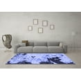 thumbnail image 3 of Ahgly Company Machine Washable Indoor Rectangle Abstract Blue Modern Area Rugs, 5' x 8', 3 of 4