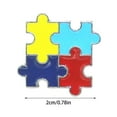 thumbnail image 3 of Autism Awareness Pins - 5PC Multi-Color Puzzle Piece Lapel Pins - Enamel Ribbon Brooches for Shirts, Jackets & Accessories - Symbol of Support & Advocacy, 3 of 7