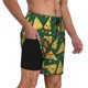 thumbnail image 2 of Fotbe Pizza Traje de Baño para Hombre – Shorts de Natación de Secado Rápido con Forro y Bolsillos-Small, 2 of 6