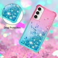 thumbnail image 5 of Liquid Case for Samsung Galaxy A35 5G, Glitter Soft TPU Bumper Heavy Duty Shockproof Full Body Protective Bling Liquid Sparkle Flowing Case for Samsung Galaxy A35 5G Gradient Turquoise, 5 of 12