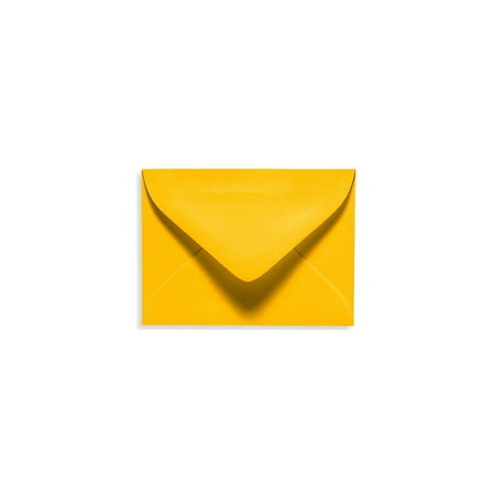 UPC: 0848614198771 | LUX 2 11/16 x 3 11/16 70lbs. #17 Mini Envelopes W/Glue Sunflower Yellow EXLEVC-12-50