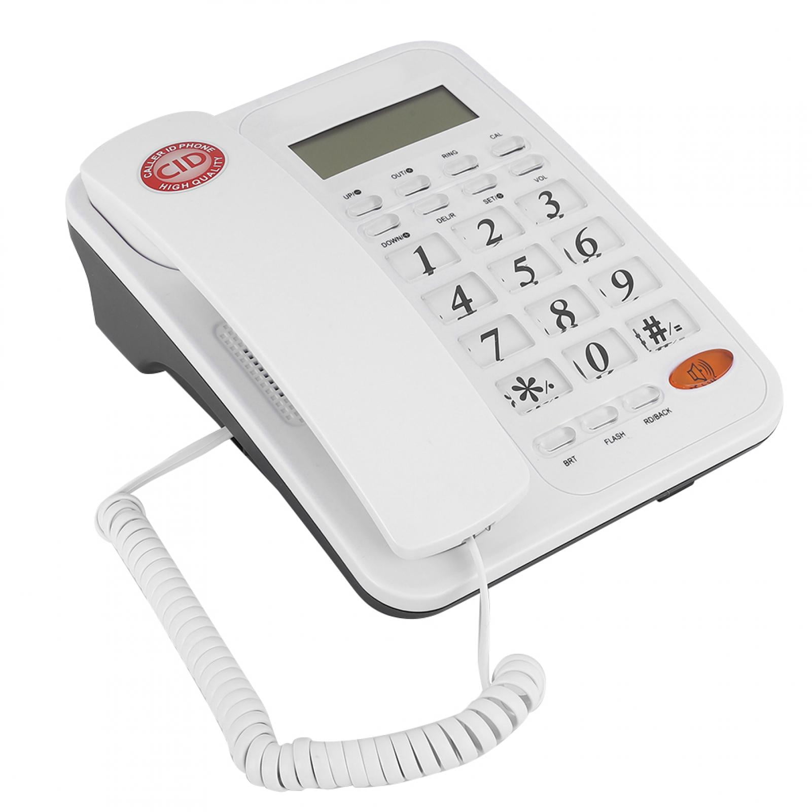 Ccdes Corded Telephones, Desk Wall Phone Wired Telephone Support Caller ID Fixed Landline Phone