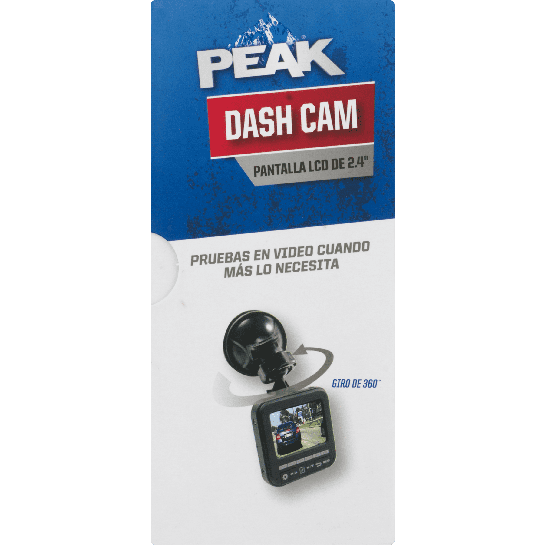 PEAK LED Dash Cam, 2.4 Color LCD Monitor