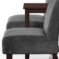 thumbnail image 5 of Mayetta Solid Wood 3-Piece Accent Table and Chairs Set, Light Gray, 5 of 5