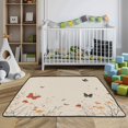 thumbnail image 3 of WOBOGO Butterfly Wildflower Pictures Baby Playmats Extra Large Waterproof Rollable Activity Pads for Toddlers 50×50inch, 3 of 7