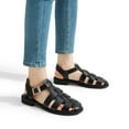 thumbnail image 5 of DREAM PAIRS Womens Fisherman Gladiator Braided Flat Sandal Cute Woven Strappy Closed Toe Shoes for Summer, 5 of 5
