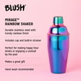 thumbnail image 3 of Blush Rainbow Cocktail Shaker, Margarita Drink Shaker, Home Bar Gifts, 20oz, 3 of 5
