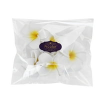 KALLORY 10Pcs Hawaiian Flower Claw Clips EVA 7cm For Beach Party Luau Accessory