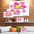 thumbnail image 2 of Design Art Full Bloom Pink Flower Canvas Print, 2 of 3