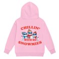 thumbnail image 5 of Staki Kids Hooded Sweatshirt with Christmas Print Long Sleeve Casual Top Pullover for Girls Kid Christmas Hoodie(Pink,3-4 Years), 5 of 7