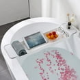 thumbnail image 2 of Multi-use Bathtub Tray Caddy Bath Tub Shelf Rack Tray Bathroom Holder Storage Organiser, Kitchen Dish Drying Rack Drainer Shelf, 21.7-30.7, 2 of 5
