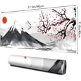 thumbnail image 2 of Gaming Mouse Mat Forest Background Pattern XXL XL Large Mouse Mat Long Extended Mouse Pad Desk Mat Non-Slip Rubber Mice Pads Stitched Edges Thin Pad (Ink and wash), 2 of 6