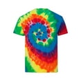 thumbnail image 3 of Dyenomite - Youth Multi-Color Spiral Tie-Dyed T-Shirt - 20BMS - Michelangelo, 3 of 3