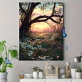 thumbnail image 4 of Sunset Meadow Daisy Canvas Wall Art Print, Living Room Bedroom Office Study Home Decor, 4 of 8