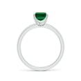 thumbnail image 2 of ANGARA Lab Grown 1.5 Ct Prong-Set Emerald-Cut Emerald Solitaire Engagement Ring for Women in 14K White Gold (Size-8x6mm) | May Birthstone, Anniversary, Jewelry Gift for Women | Lab-Grown Emerald Ring, 2 of 8
