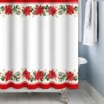 thumbnail image 3 of Tchckioa Shower Curtain,Waterproof Hooks Bath Curtain for Bathroom,36x72 Inch,Red White, 3 of 8