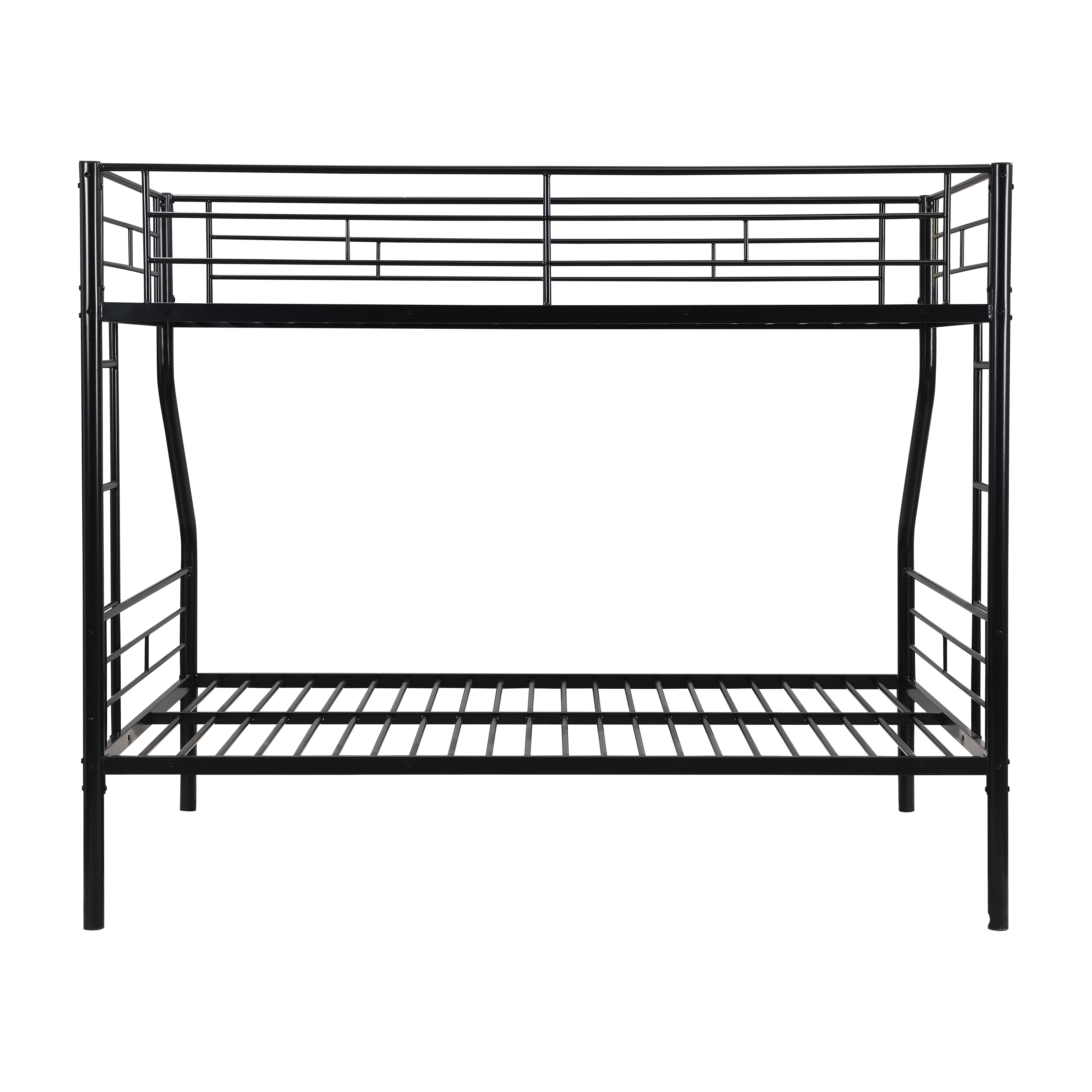 Twin Over FULL Metal Bunk Bed, No Box Spring Needed, Large Under Bed Storage