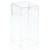 Pioneer Plastics 094C Clear Plastic Beveled Edge Display Case, 4.375" W x 4.125" D x 9" H (For 8 inch dolls) (Mailer Box), Pack of 4