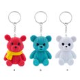 thumbnail image 4 of Minnieouse Llavero Oso Bufanda Plástico Portátil Broche de metal Llaves Anillo Titular Accesorio Monedero Teléfono móvil Cumpleaños Hombres Mujeres Accesorios de disfraces Blanco Minnieouse AP016846-03, 4 of 6