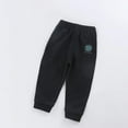 thumbnail image 2 of Mikilon Boys and Girls Sweat Pants Size 3-8 Years Casual Solid Color Graphic Pants Elastic Waist Long Jogger Pants, 2 of 3