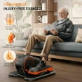 thumbnail image 5 of PROHIKER Under Desk Elliptical Machine, Electric Seated Pedal Exerciser Ellipse Leg Exerciser with Remote Control, LCD Display and 12 Adjustable Speeds, Leg Exerciser While Sitting for Seniors, Black, 5 of 9