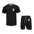 thumbnail image 4 of Afdoent Mens 2 Piece Sets Men's Casual Utility Suit Set With Multiple Pockets Short Sleeved T Shirt And Shorts Set Comfortable Stretch Fabric For Relaxed Summer Beach Vacation Outfits, 4 of 4