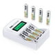thumbnail image 1 of Baterías recargables EBL 907 AAA 1100mAh, 8 paquetes con cargador, 1 of 8