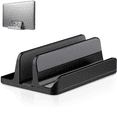 thumbnail image 1 of Vertical Laptop Stand Holder, Adjustable Laptop Holder Desktop Stand with Adjustable Dock Size, 1 of 8