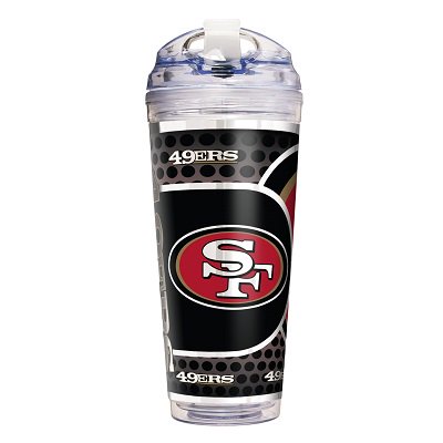 San Francisco 49er's 24 Oz. Acrylic Tumbler w/ Straw