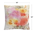 thumbnail image 2 of Trademark Fine Art Spring Flowers Painting Polyester Modern Contemporary Square Throw Pillows, White, 2 of 4