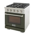 thumbnail image 5 of Professional 30-in Natural Gas Rang in Olive Green with True Simmer Burners, 5 of 10